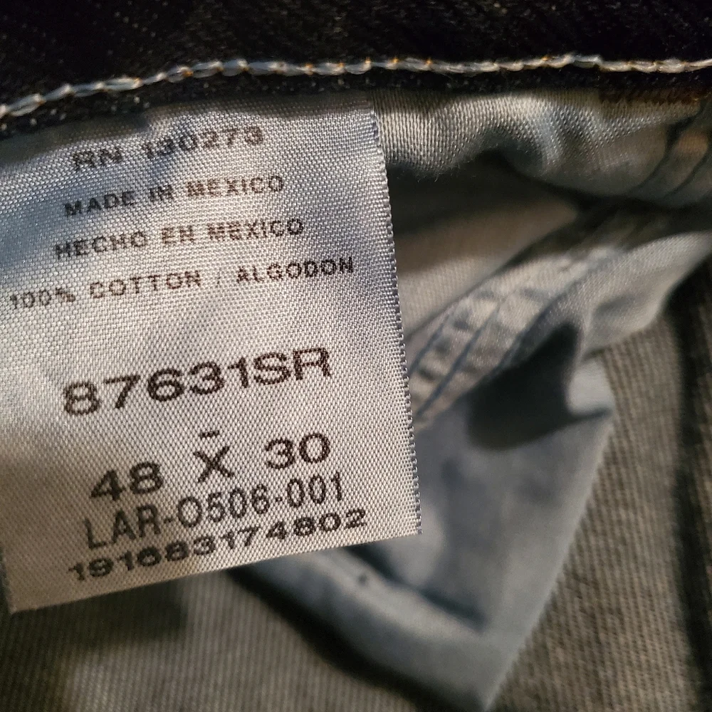 NWOT‎ Rustler Classic Mens Jeans48×30 Blue Denim Regular Fit Straight Leg